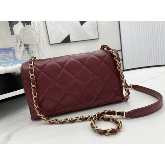 Replica Geometric Flap Bag AS2634 Red
