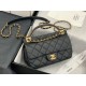 Replica Grained Calfskin Flap Bag AS2438 Black