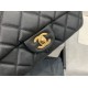 Replica Grained Calfskin Flap Bag AS2438 Black