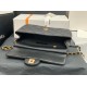 Replica Grained Calfskin Flap Bag AS2438 Black