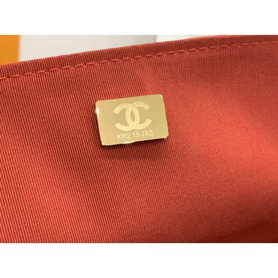 Replica Grained Calfskin Flap Bag AS2438 Red