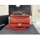Replica Grained Calfskin Flap Bag AS2438 Red