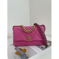 Replica Large 19 Tweed Flap Bag AS1162 AS1160 Red