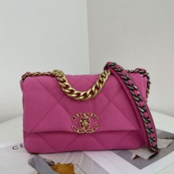 Replica Large 19 Tweed Flap Bag AS1162 AS1160 Red