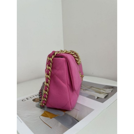 Replica Large 19 Tweed Flap Bag AS1162 AS1160 Red