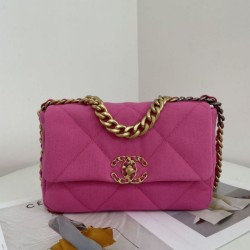 Replica Large 19 Tweed Flap Bag AS1162 AS1160 Red