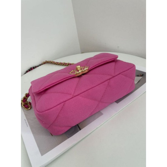 Replica Large 19 Tweed Flap Bag AS1162 AS1160 Red