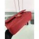 Fake Large Classic Handbag Grained Calfskin &amp; Gold-Tone Metal A56800 Red Replica