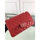 Fake Large Classic Handbag Grained Calfskin &amp; Gold-Tone Metal A56800 Red Replica