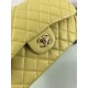 Replica Large Classic Handbag Grained Calfskin &amp; Gold-Tone Metal A56800 Yellow