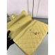 Replica Large Classic Handbag Grained Calfskin &amp; Gold-Tone Metal A56800 Yellow