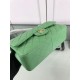 Fake Large Classic Handbag Grained Calfskin &amp; Gold-Tone Metal A56800 Green Replica