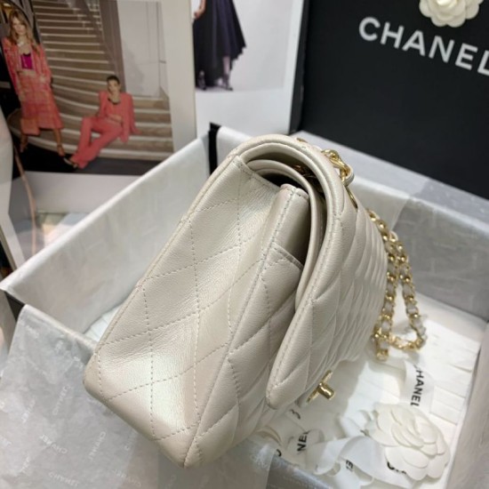 Fake Classic Flap Bag A1112 Beige Replica