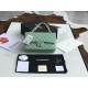 Replica Classic Flap Bag A1112 Light Green Silver Hardware