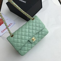 Replica Classic Flap Bag A1112 Light Green Silver Hardware Replica Classic Flap Bag A1112 Light Green Silver Hardware