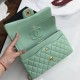 Replica Classic Flap Bag A1112 Light Green Silver Hardware