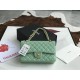 Replica Classic Flap Bag A1112 Light Green Silver Hardware