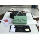 Replica Classic Grained Calfskin Flap Bag A1112 Light Green