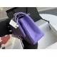 Replica Classic Grained Calfskin Flap Bag A1112 Purple