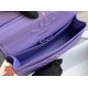 Replica Classic Grained Calfskin Flap Bag A1112 Purple