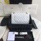 Replica Classic Grained Calfskin Flap Bag A1112 White