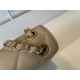 Fake Calfskin Mini Sqaure Flap Bag AS2468 Apricot Replica