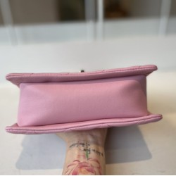 Fake Calfskin Mini Sqaure Flap Bag AS2468 Pink Replica Replica Calfskin Mini Sqaure Flap Bag AS2468 Pink