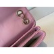 Replica Calfskin Mini Sqaure Flap Bag AS2468 Pink