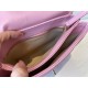 Replica Calfskin Mini Sqaure Flap Bag AS2468 Pink