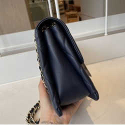 Replica Calfskin Mini Sqaure Flap Bag AS2468 Blue Replica Calfskin Mini Sqaure Flap Bag AS2468 Blue