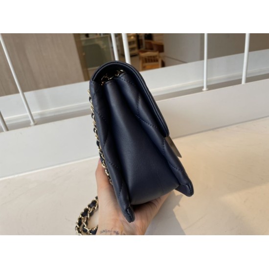 Replica Calfskin Mini Sqaure Flap Bag AS2468 Blue