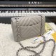 Replica Classic Flap Bag A1116 Gray Silver Hardware