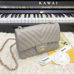 Replica Classic Flap Bag A1117 Gray Gold Hardware