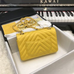 Replica Classic Flap Bag A1116 Yellow