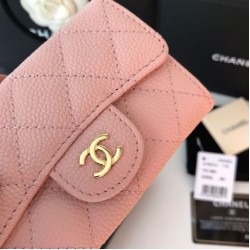 Fake Classic Flap Coin Purse A31504 Pink Replica