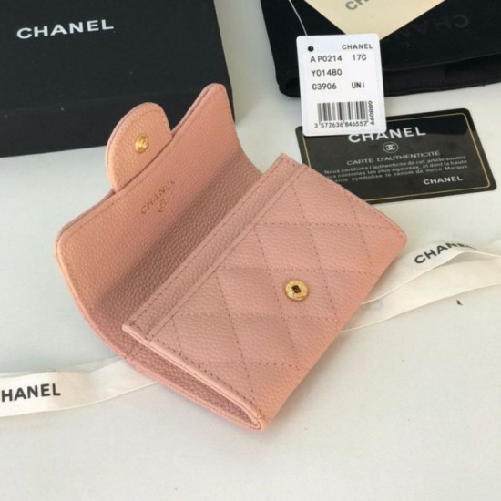 Fake Classic Flap Coin Purse A31504 Pink Replica