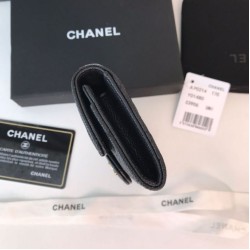 Fake Classic Flap Coin Purse A31504 Black Replica