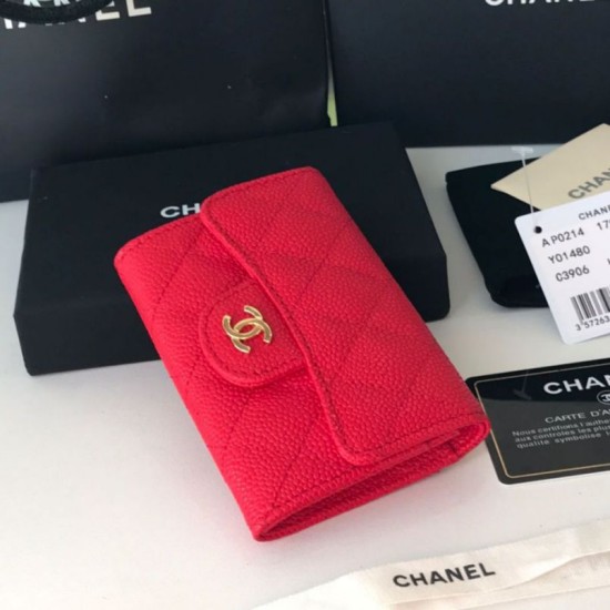 Fake Classic Flap Coin Purse A31504 Red Replica