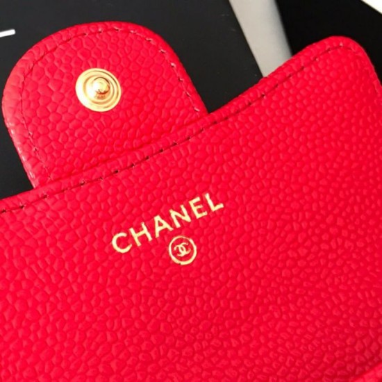 Fake Classic Flap Coin Purse A31504 Red Replica