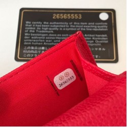 Fake Classic Flap Coin Purse A31504 Red Replica
