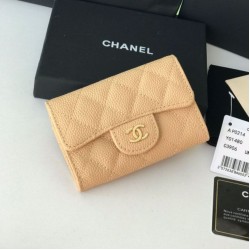 Replica Classic Flap Coin Purse A31504 Apricot