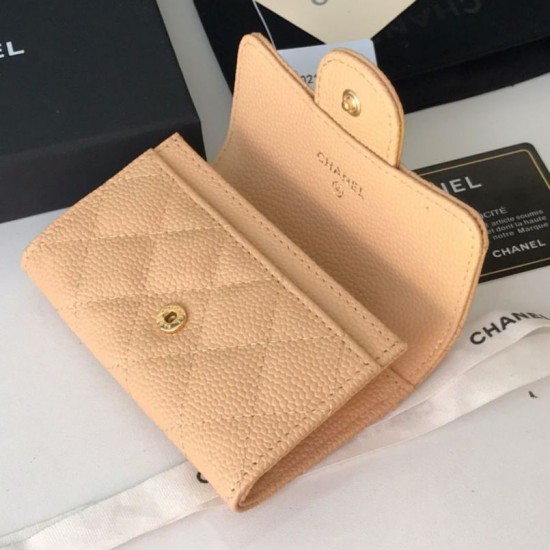 Replica Classic Flap Coin Purse A31504 Apricot