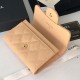 Replica Classic Flap Coin Purse A31504 Apricot