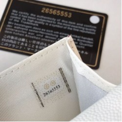 Fake Classic Flap Coin Purse A31504 White Replica