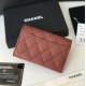 Fake Classic Flap Coin Purse A31504 Claret Replica