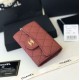 Fake Classic Flap Coin Purse A31504 Claret Replica