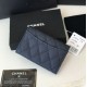 Replica Classic Flap Coin Purse A31504 Dark Blue