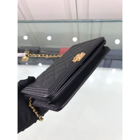 Replica Classic Grained Woc Bag A33814 Black Fake Classic Grained Woc Bag A33814 Black Replica