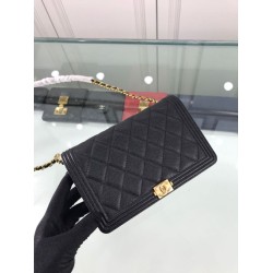 Fake Classic Grained Woc Bag A33814 Black Replica