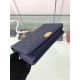 Fake Classic Grained Woc Bag A33814 Dark Blue Replica Fake Classic Grained Woc Bag A33814 Dark Blue Replica